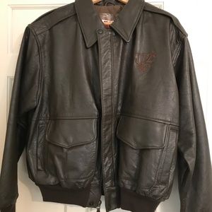 Winston Leather Bomber Coat 44